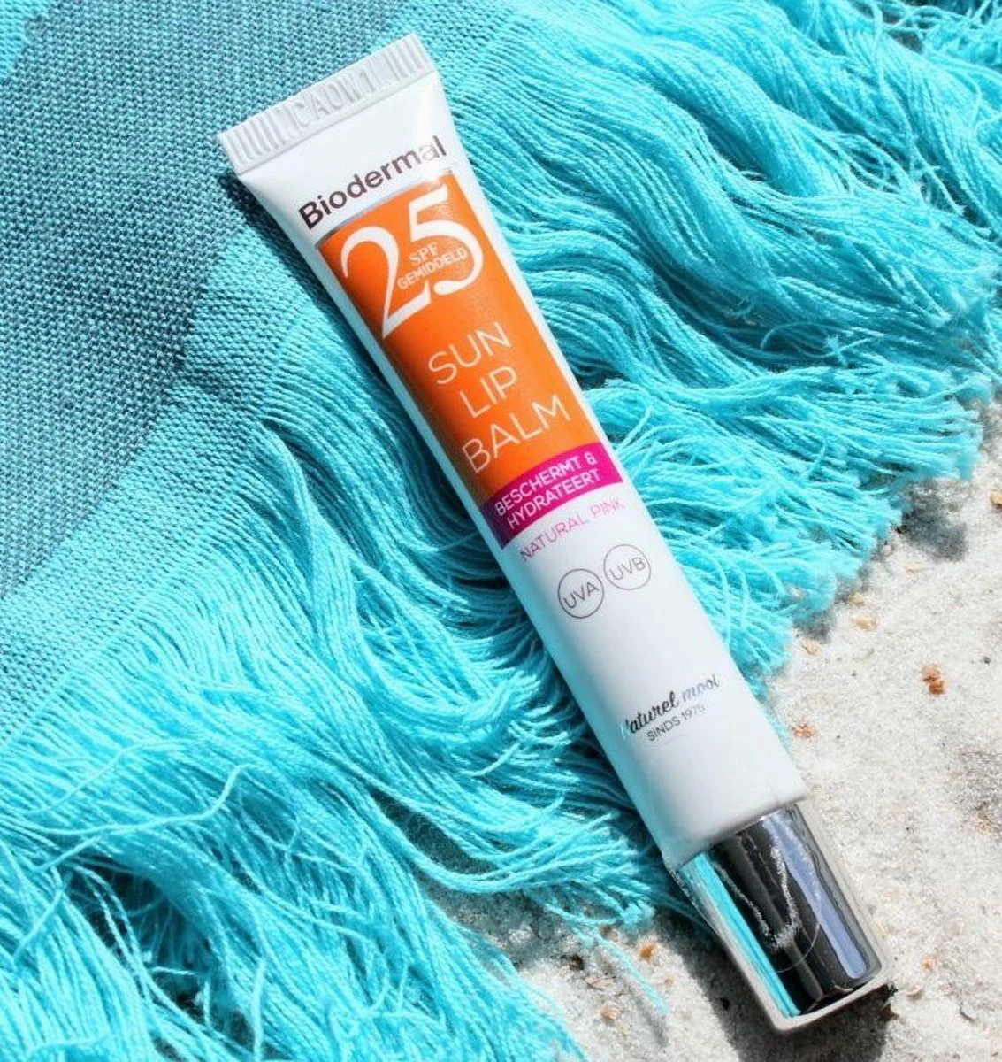 Biodermal Sun Lipbalm SPF25 - Tube 12 Ml - Natural Pink - Lippenbalsem