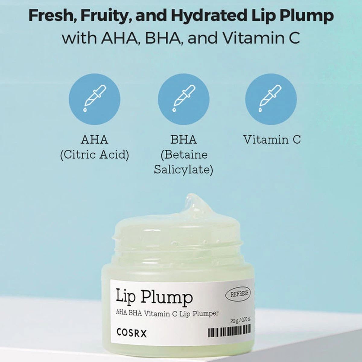 COSRX Refresh AHA BHA Vitamin C Lip Plumper 20 g 20gr COSRX Refresh AHA BHA Vitamin C Lip Plumper 20 G 20gr -Lip Make-Up 1200x1200 868